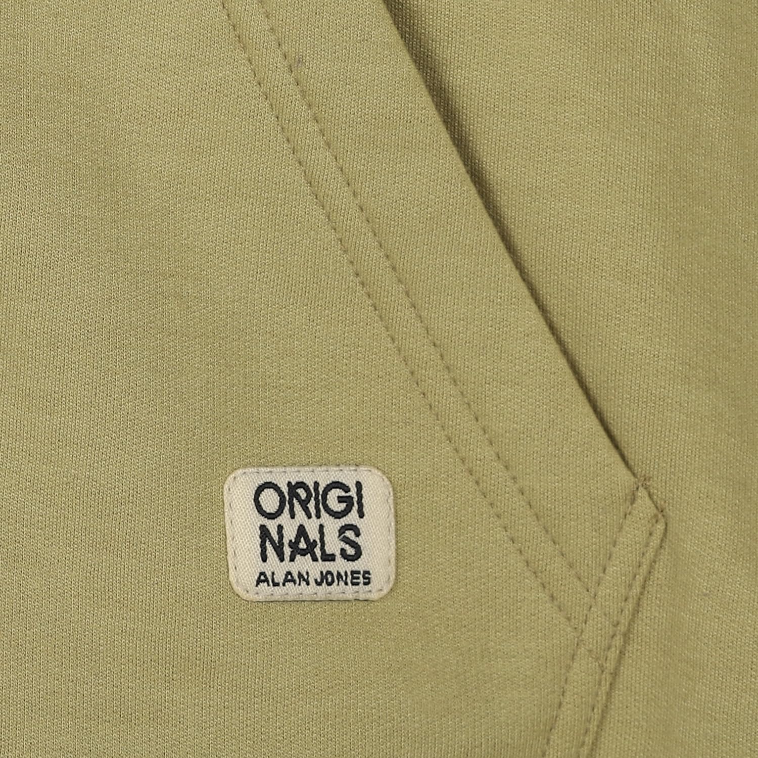Alan Jones Clothing Boys Hooded Sweatshirt | Full Zip Closure | Full Sleeves | Kangaroo Pocket | Regular Fit | Winter Jacket for Boys | Age 5-16 Years (Khaki_13-14 Years) 3