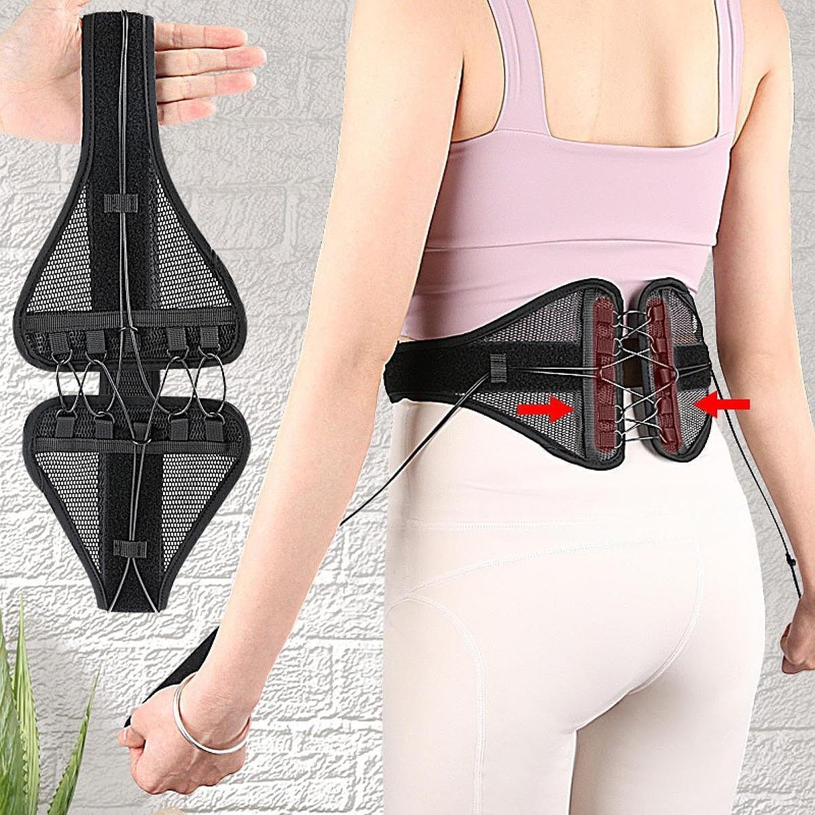 rockible Equipo Reductor de Cintura de fácil Ajuste, Multifuncional para Hombres y Mujeres, Banda para el Sudor, Suministros para Entrenamientos, modelador