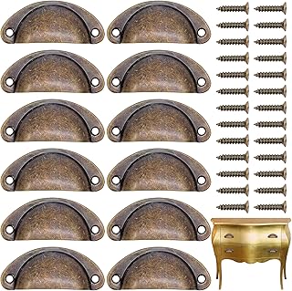 20 Pezzi Maniglie per Cassetti Retrò, Maniglie per Mobili a Conchiglia Design in Stile Vintage Enfatizza lo Stile Elegante del Cassetto, Con 40 Viti