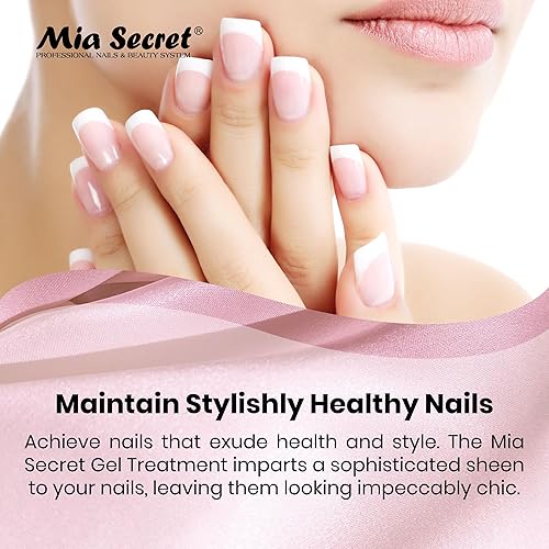 Miniatura 5 de Mia Secret Tratamiento de uñas de gel con vitamina E y calcio, 0.5 onzas líquidas, esmalte de uñas de gel con vitamina E y calcio, gel de reparación