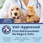 Dog First Aid Kit - Vet Approved Emergency Supplies - Pet First Aid Kit Guide, Tick Remover, Thermal Blanket & More - Compact Dog Gear for Hiking, Camping & Backpacking (Travel Pack)
