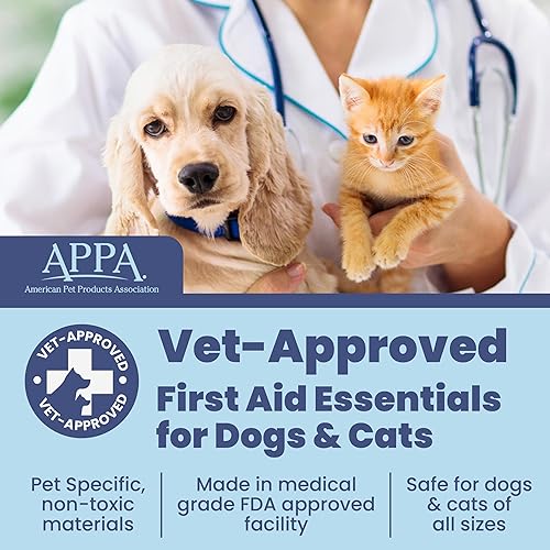 Miniatura 6 de Kit de primeros auxilios para perros  Suministros de emergencia aprobados por veterinarios para perros y gatos  Manual de primeros auxilios para