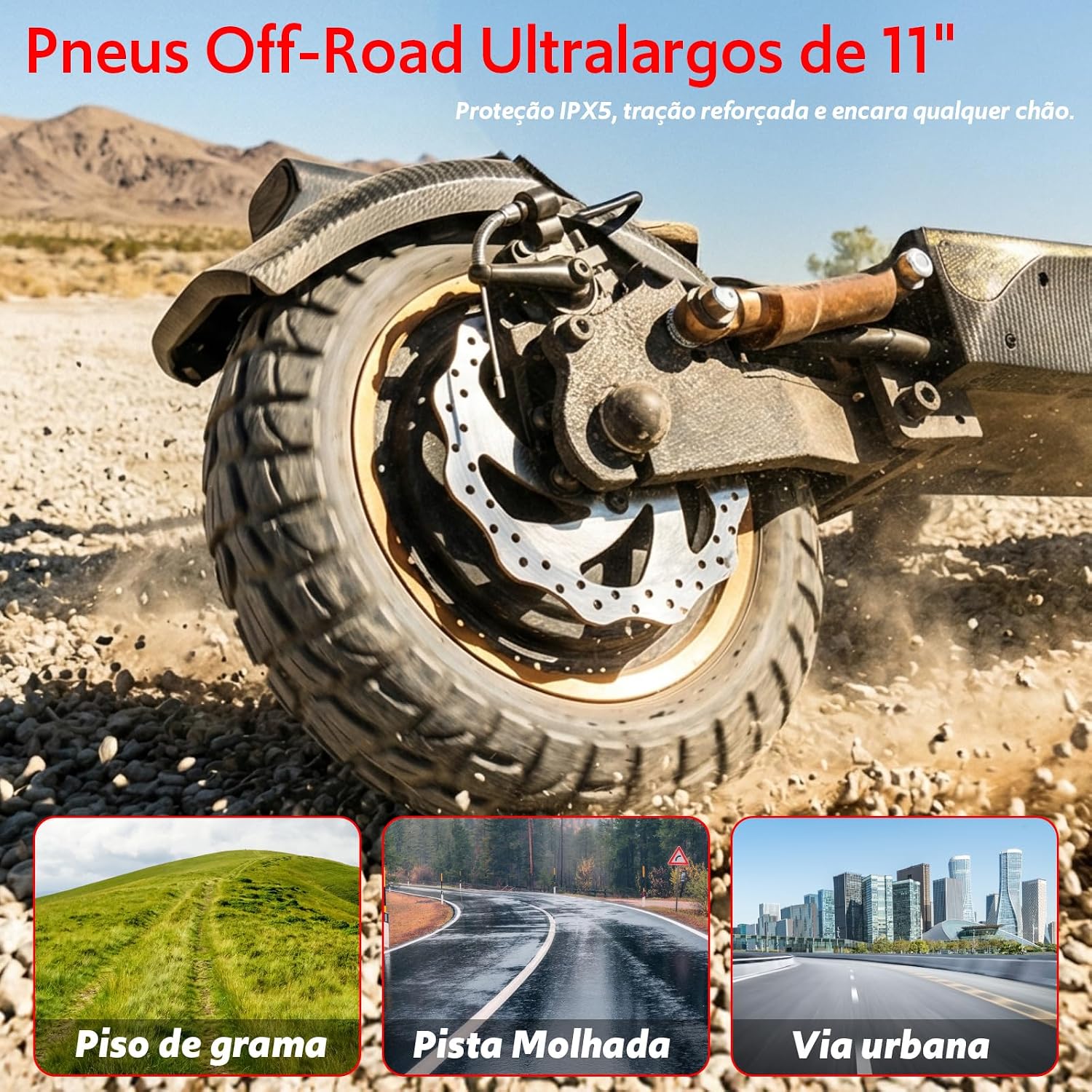 Hapali A11 Electric Scooter 11-inch off-road tires