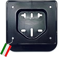 Porta Targa Universale Europeo per 50 CC GAMBC® - Porta targa Moto 50 - Portatarga motorino - Accessori Scooter 15x15,5 x targhe 14*12 + Bandella per adesivi - Plastica Alta Resistenza - Made in Italy