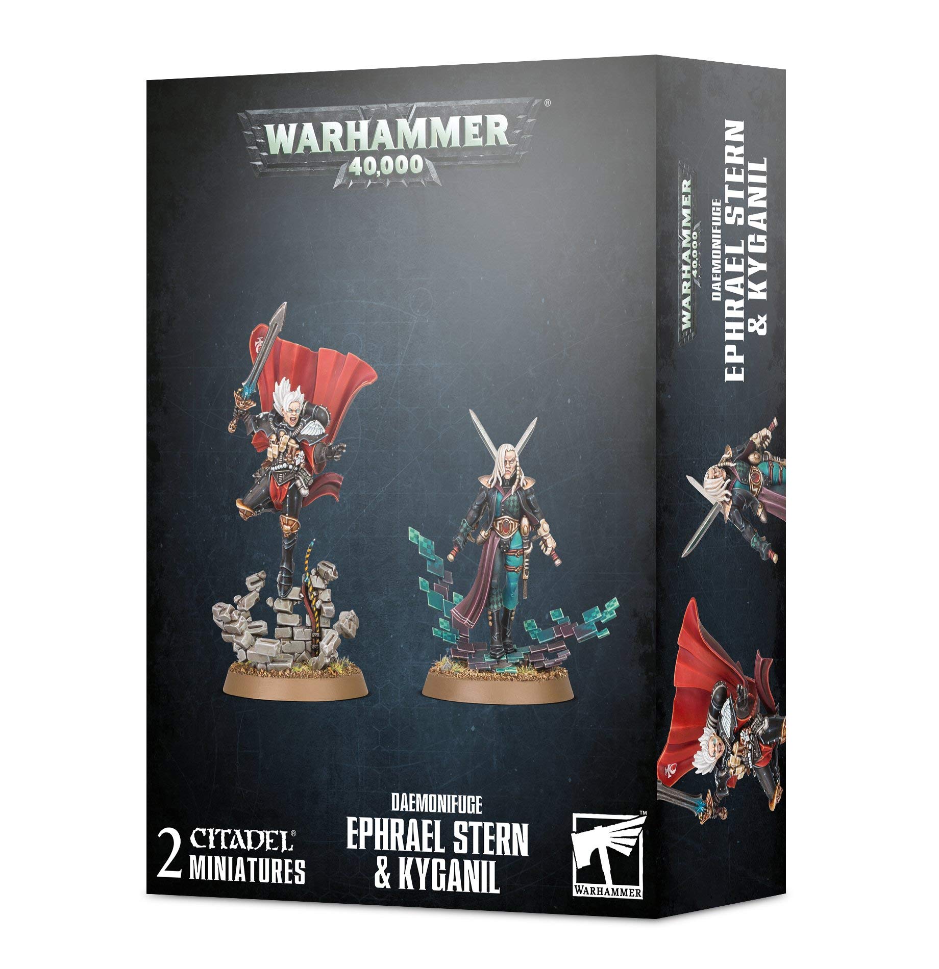 Warhammer Games Workshop 40k Ephrael Stern & Kyganil 99120199073, Color Negro