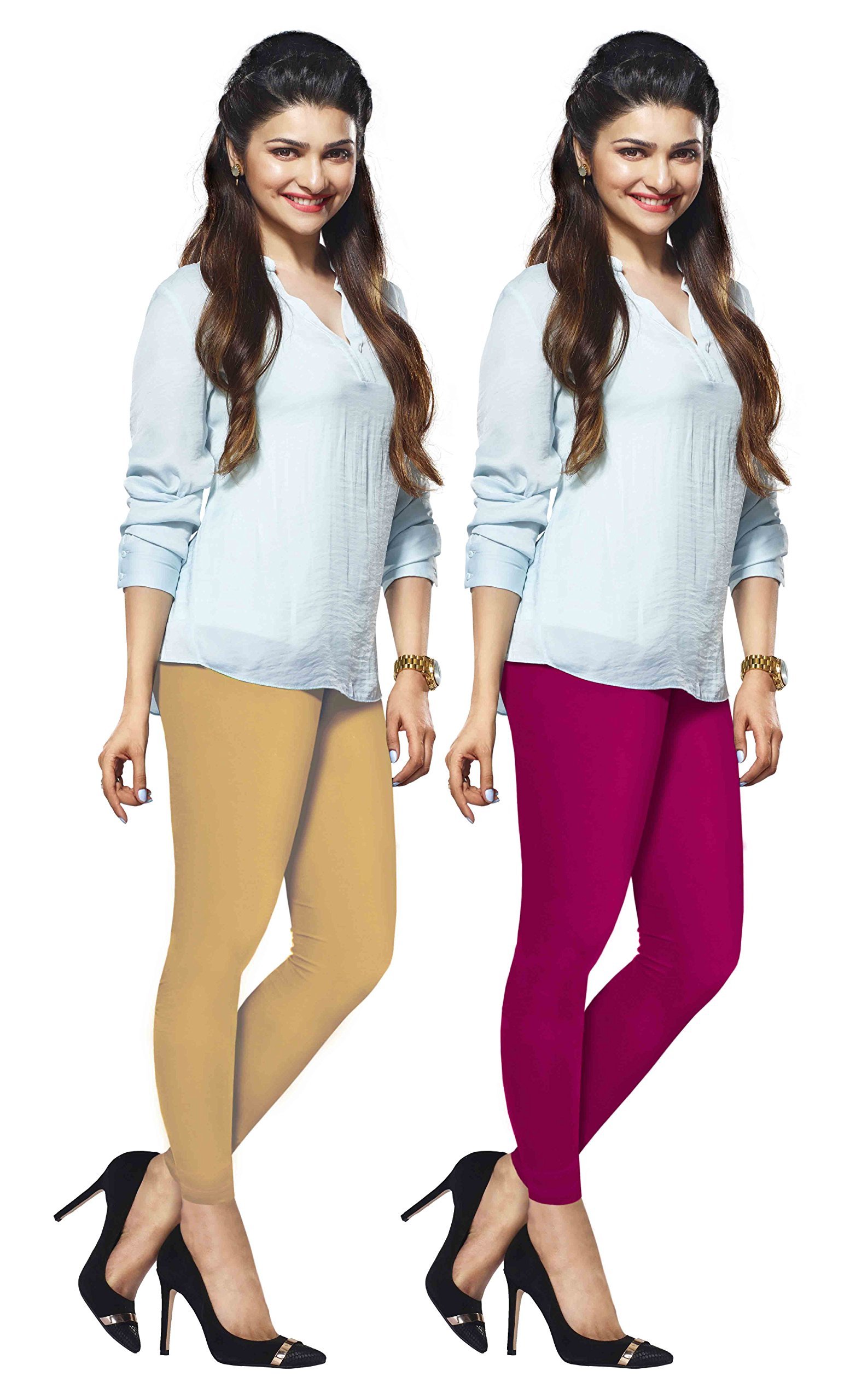 lux lyra Ankle Length Leggings, Pack of 2-picture-15