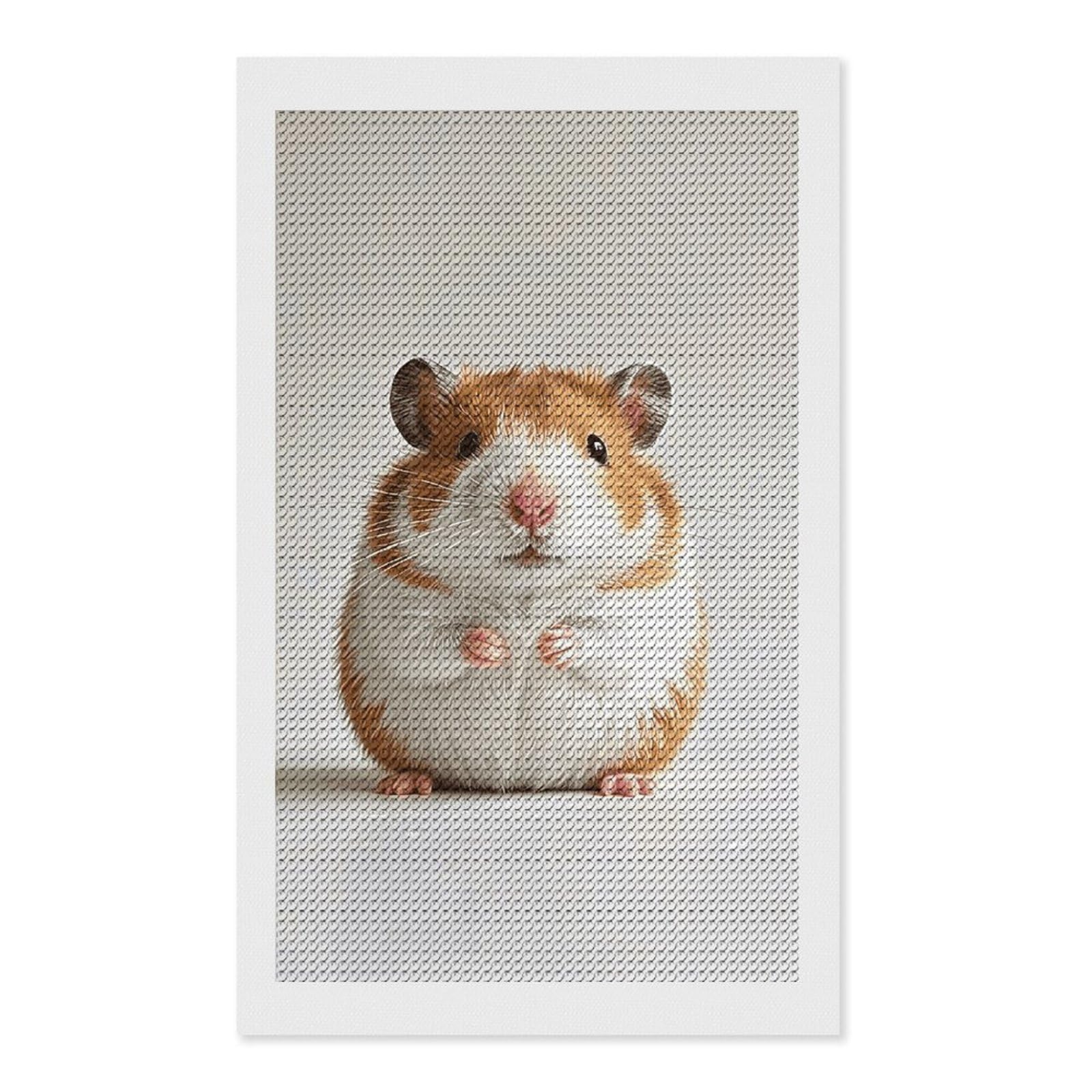FodPand Hedgehog 5D Diamond Painting Kits for Adults Beginners Full Drill Round Diamond Dots Pictures Gem Art Supplies for Home Wall Room Decoration DIY Craft Set Gift 12x20
