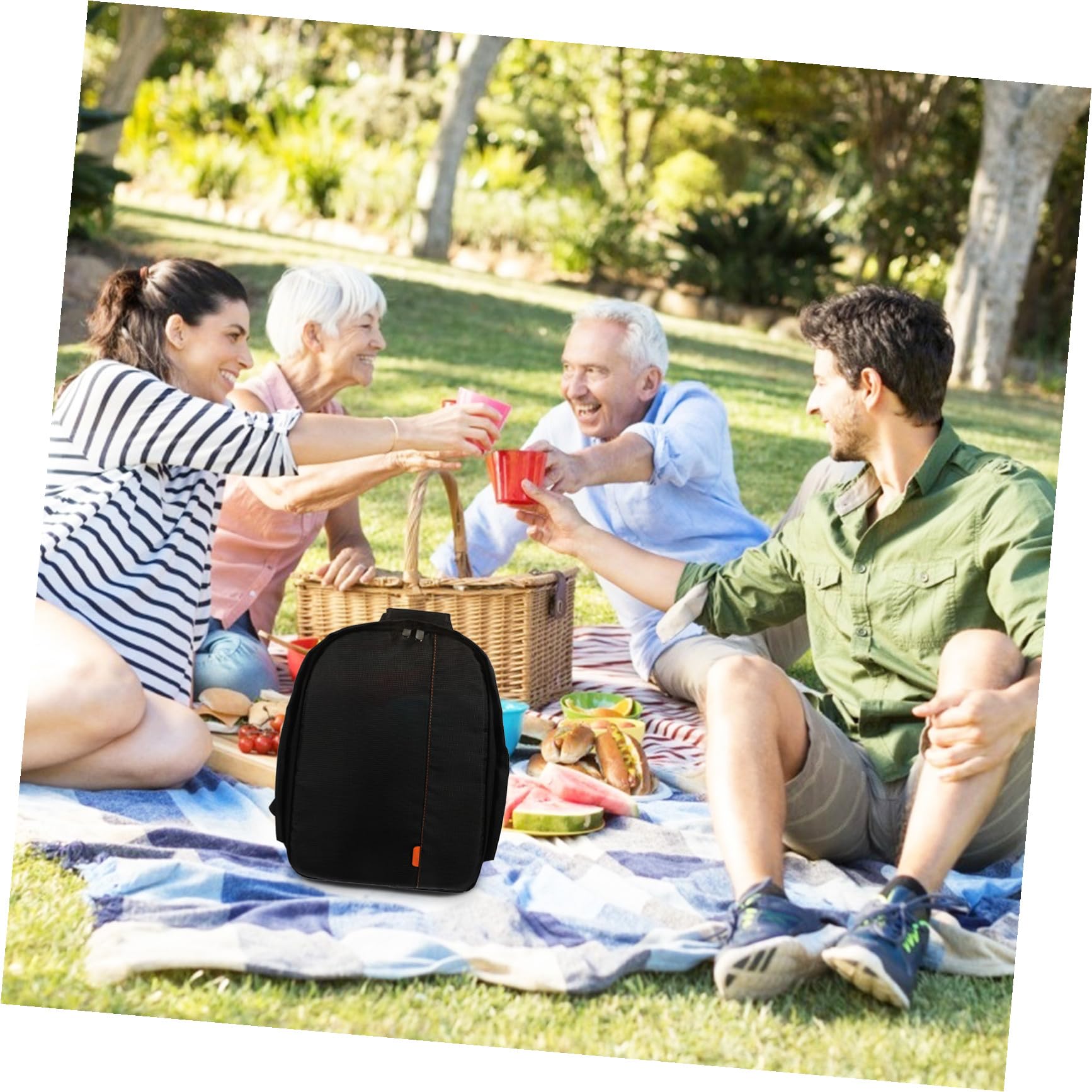 Zerodeko Zaino per Fotocamera Professionale Nero in Nylon 210d e 600dtxb Protezione Completa e Leggerezza per Trasporto Accessori e Obiettivi in Avventure Fotografiche Outdoor