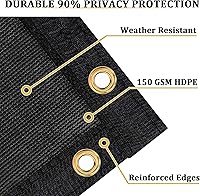 Vista 2 de Shade&Beyond Pantalla de Privacidad para Cerca de 4' X 25' Resistente 170 GSM Malla de Cercado Red de Sombra Cubierta para Pared Jardín Patio