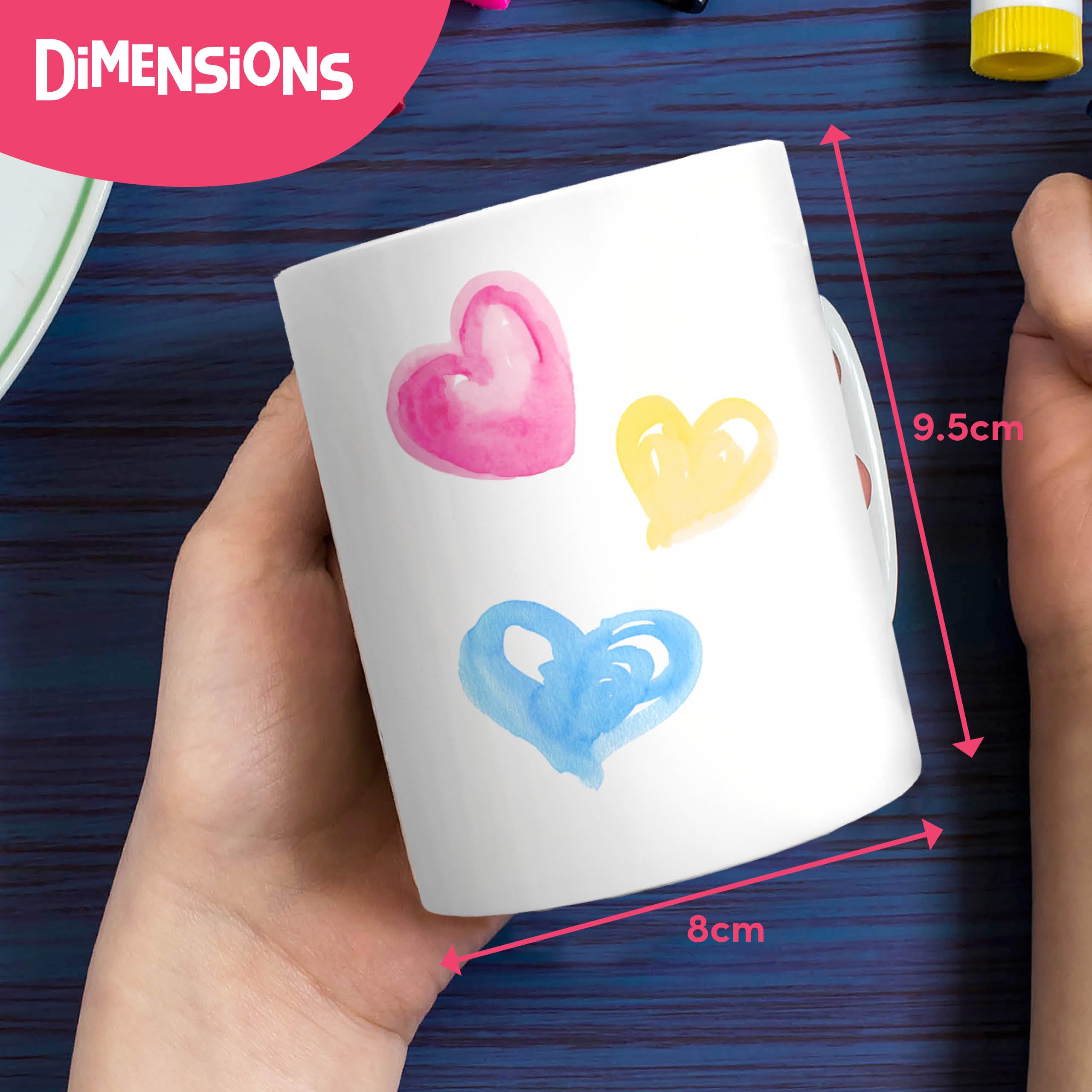 Kit De Peinture Sur Tasses En Céramique Blanches - Activité DIY Noël, Pour Fêtes Et Cadeaux Personnalisés