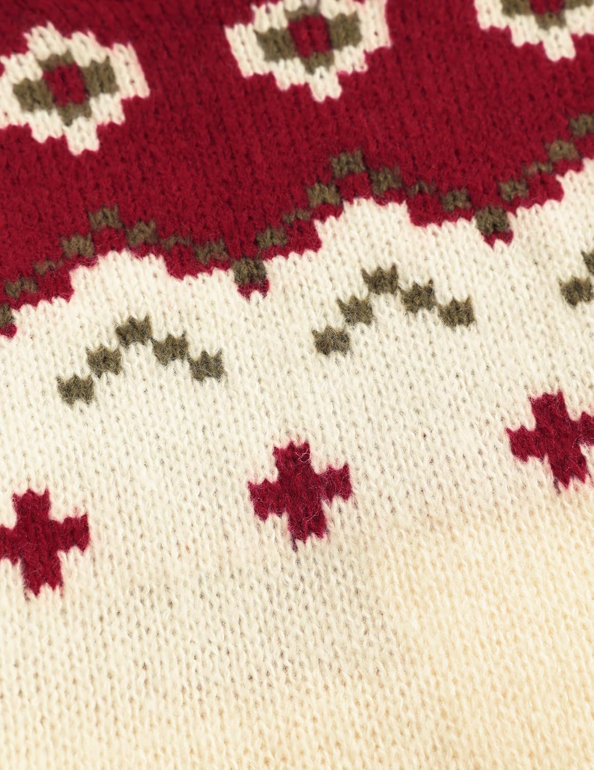 Aelfric Eden Womens Graphic Sweaters Color Blocking Knit Flowes Vintage Oversized Crewneck Pullover Long Sleeve Tops - Image 2