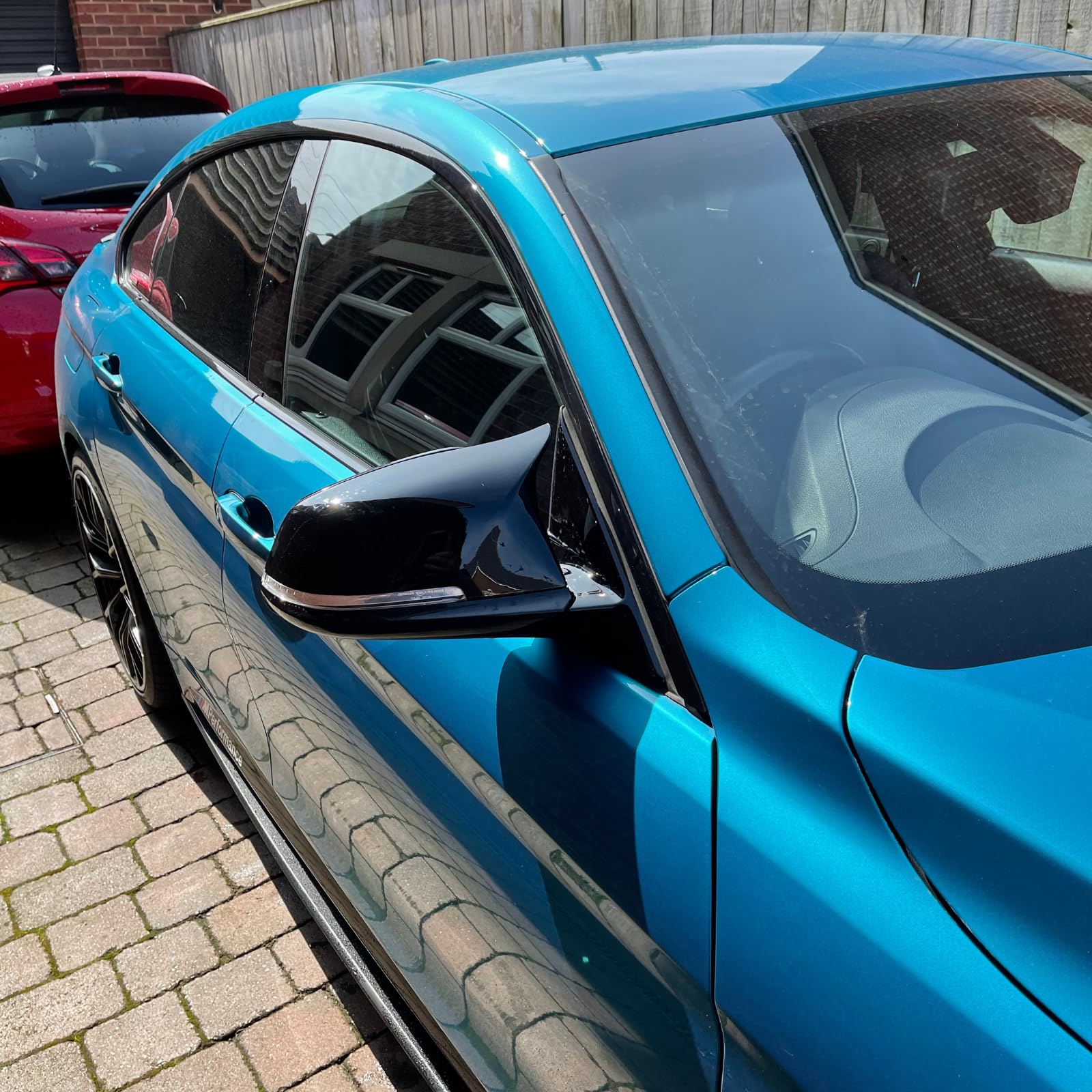 Spiegelkappen Außenspiegel für BMW 1 2 3 4er F20 F21 F22 F23 F87 F30 F31 F34 F32 F33 F36 X1 (E84) Tuning Zubehör Aussen Accessoires - Optik Schwarz Glänzend