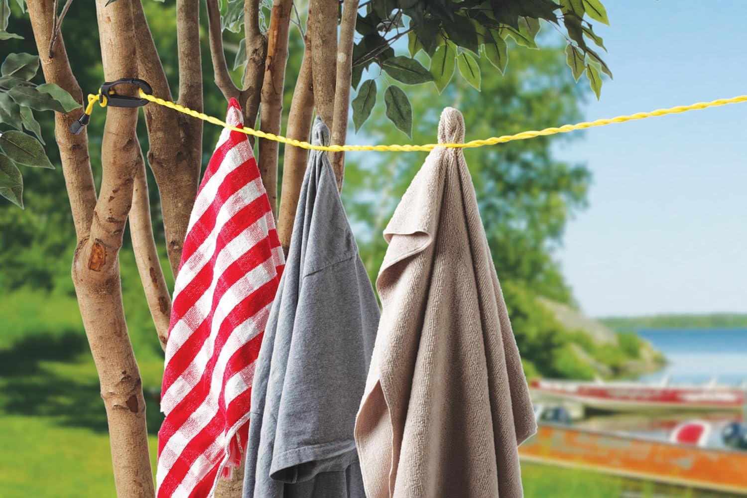 Coghlan's Bungee Clothesline, 6 ft Elastic Cord for Travel, Camping, and Outdoor Use, No Clips Needed, Lightweight and Compact Design for Drying Clothes, Towels, and Gear Anywhere