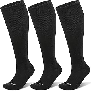 LEVSOX Merino Wool Compression Socks for Women & Men 20-30 mmHg Knee High Graduated Support Socks for Nurses Pregnancy Travel
