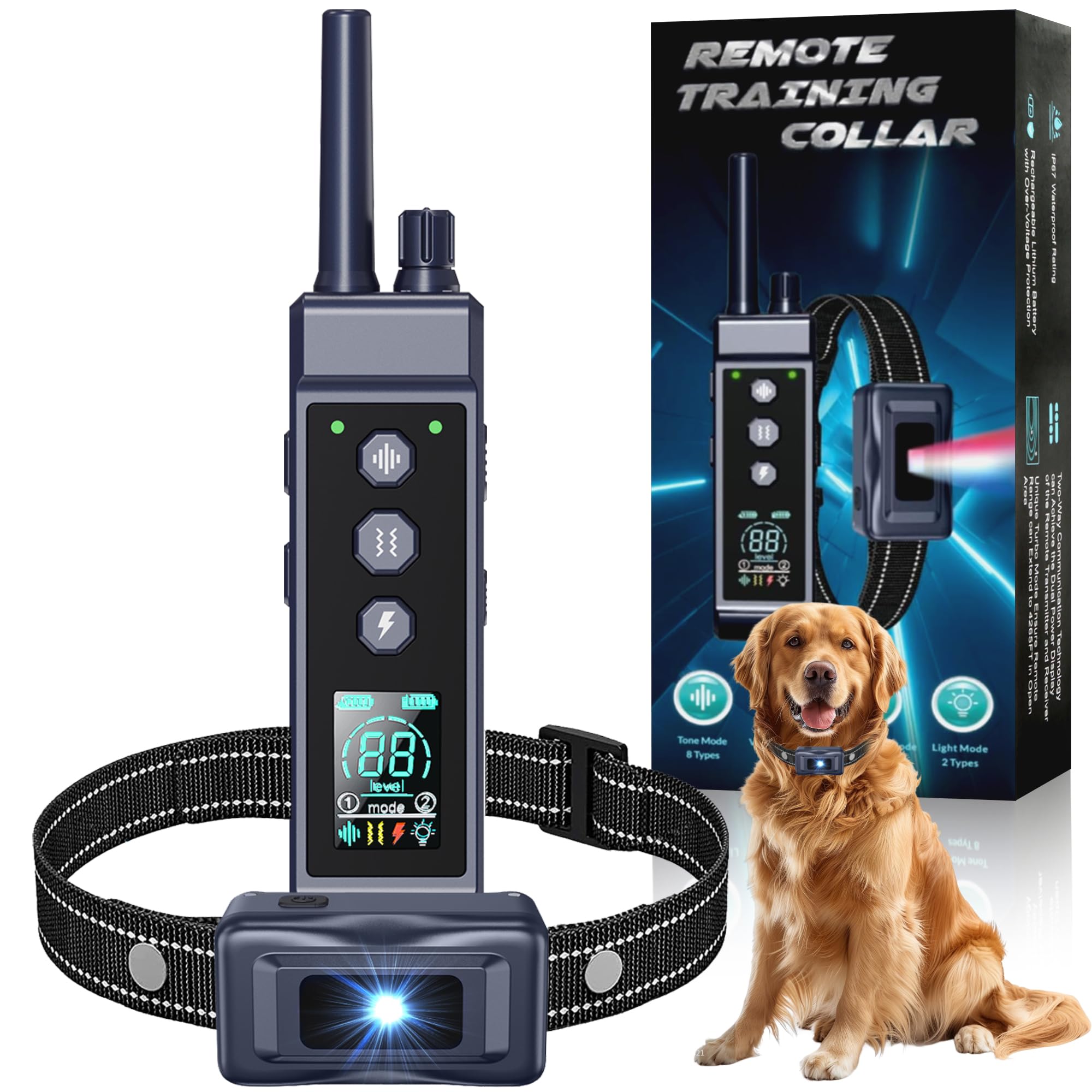 JMZDS&JL Waterproof Dog Training Collar