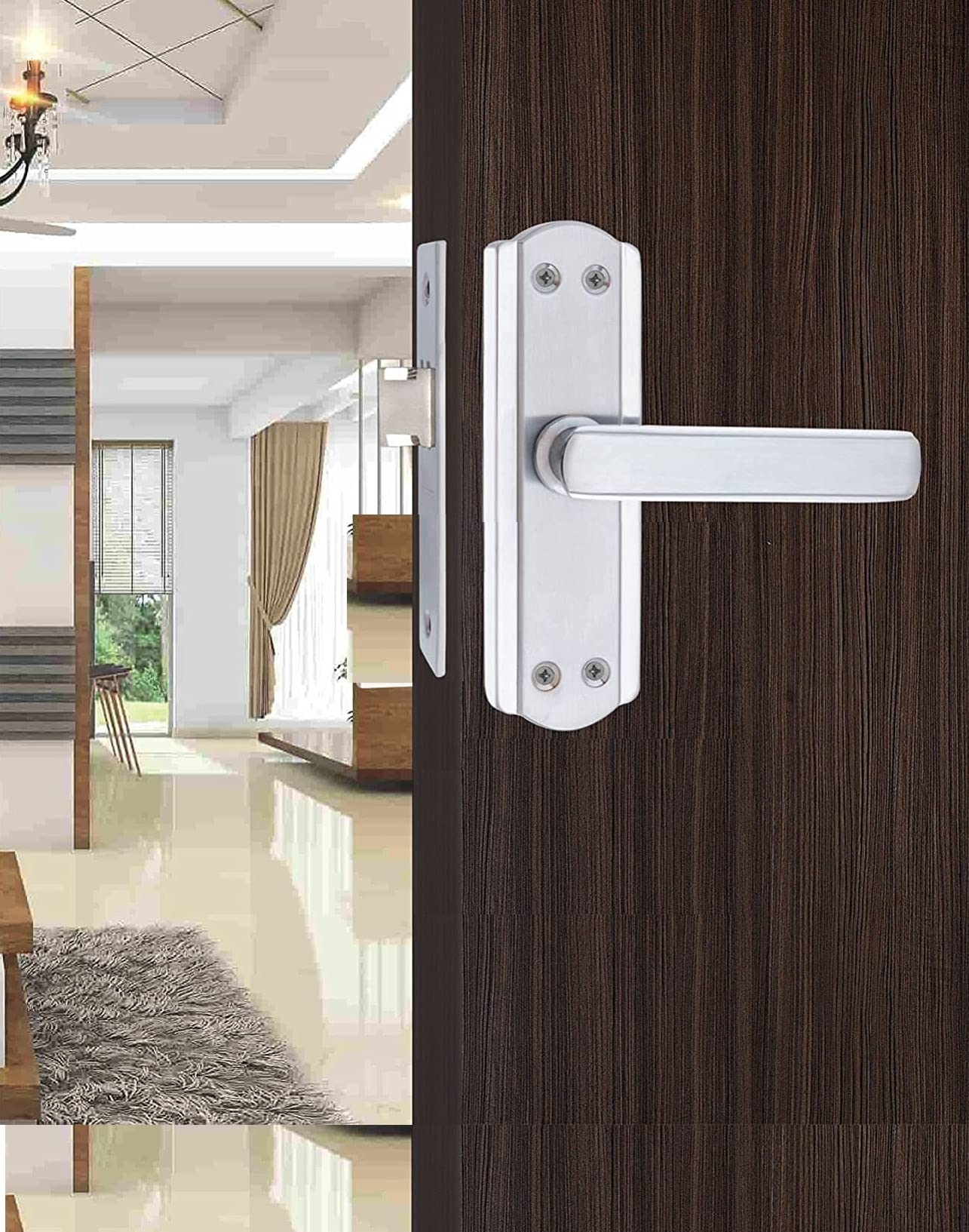 ONMAX 5 inches Mortice Door Handle Lock Set CP Finish with 65mm Latch Door Lock, Mortise Lock, Door Lock for Kitchen, Bathroom and Storeroom (ZBL+S701BCP) (B0BSVMKQ99) Amazon Price History, Amazon Price Tracker