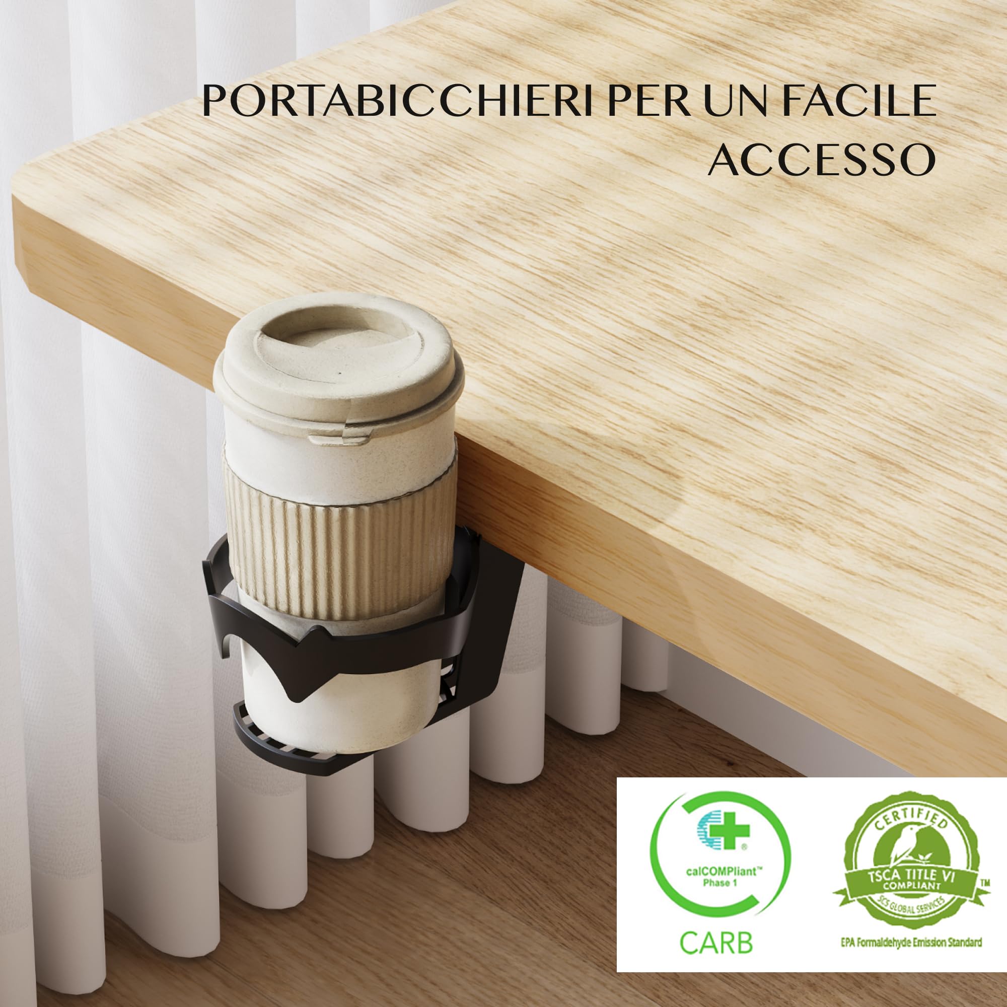 FLEXISPOT Scrivania Regolabile in Altezza 180 * 80 cm, Tastiera con Memoria, Con Gancio, Standing Desk Scrivania Motorizzata