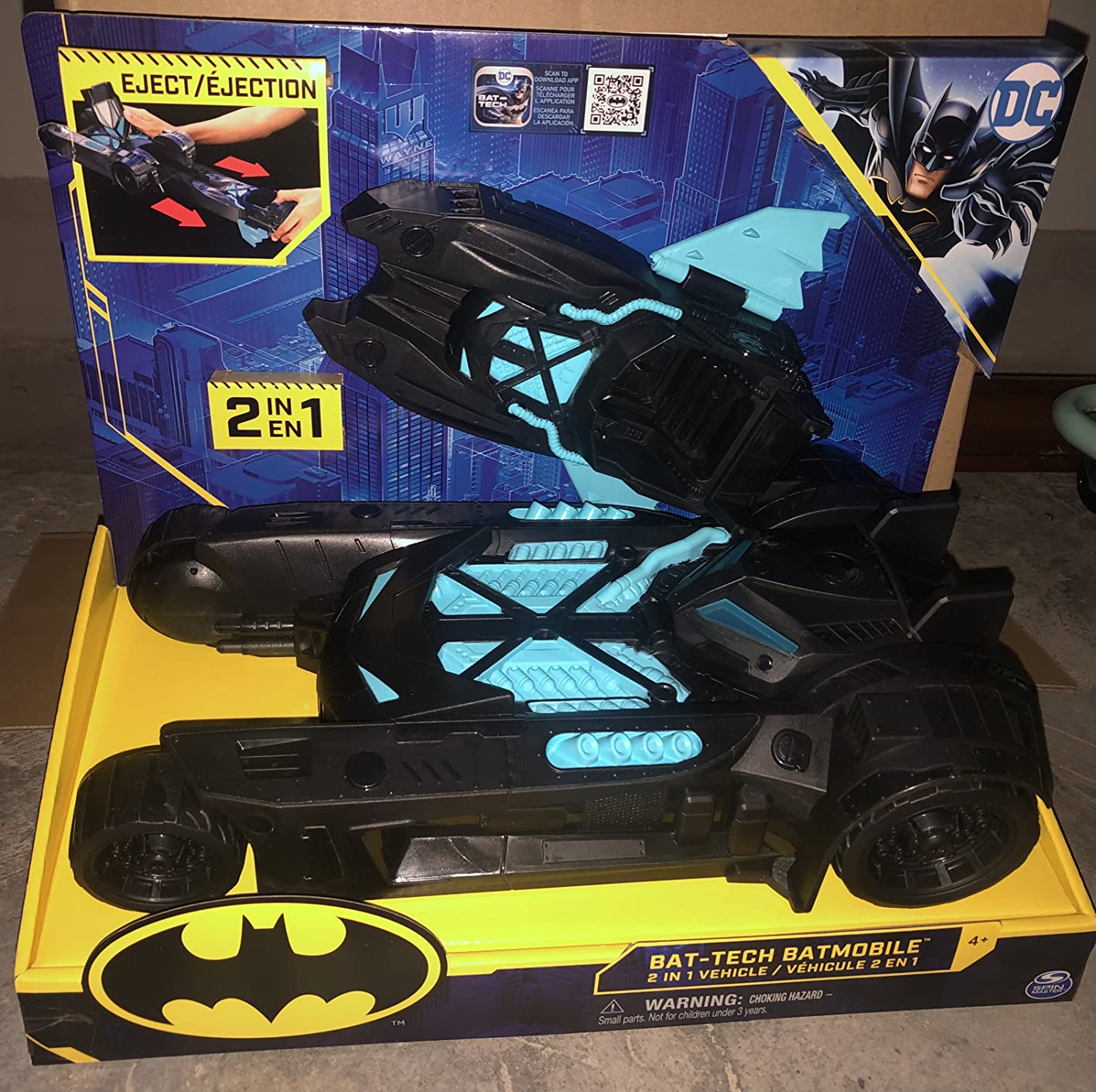 4/mo Finance Batman Batmobile and Batboat 2in1 Transforming