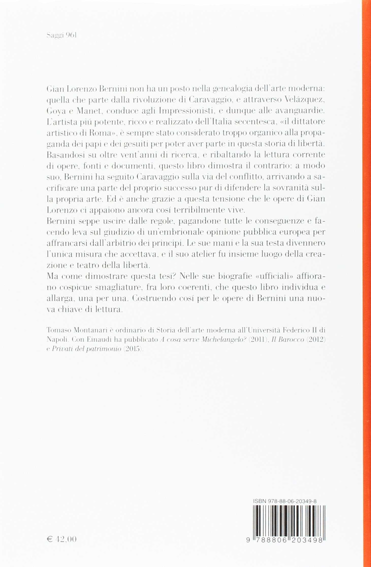 La libertà di Bernini. La sovranità dell'artista e le regole del potere