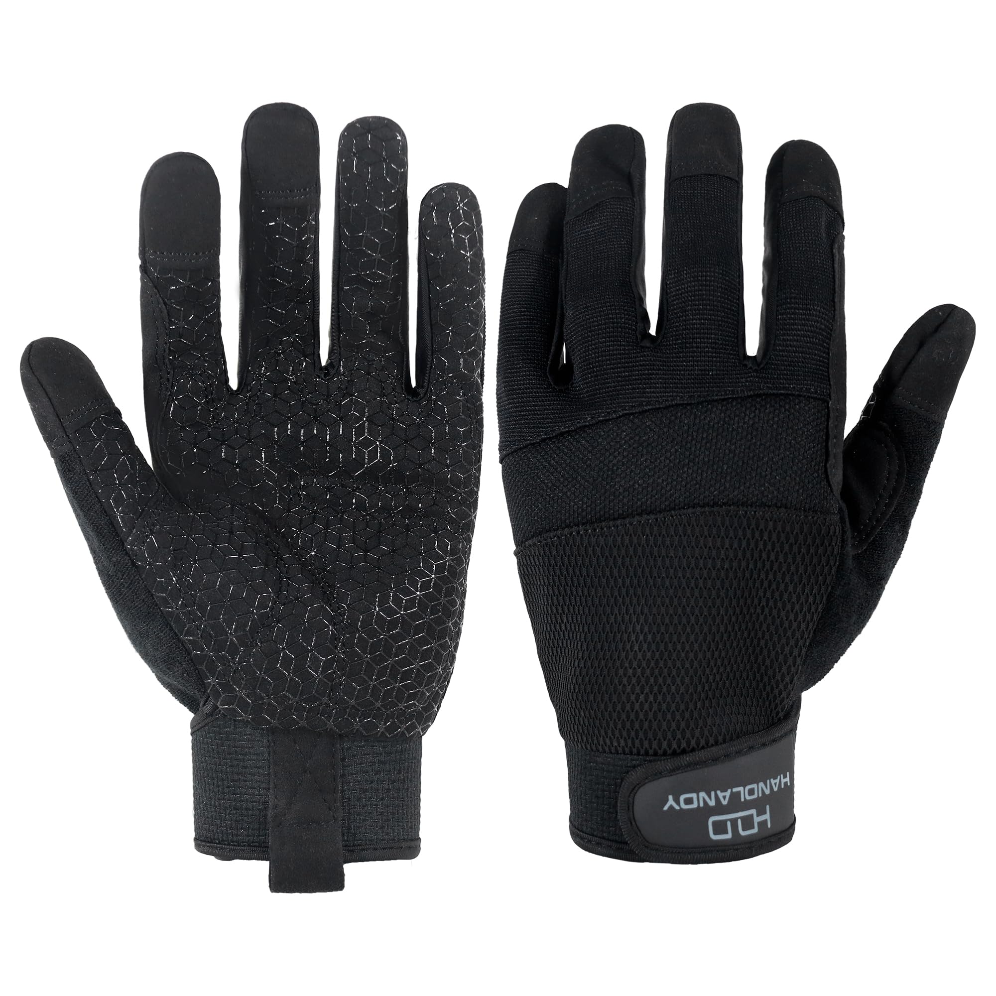 HLDD HANDLANDY UltraLight Safety Work Gloves, Mens & Women Multi-Functional Work Gloves with Extensive Palm Protection