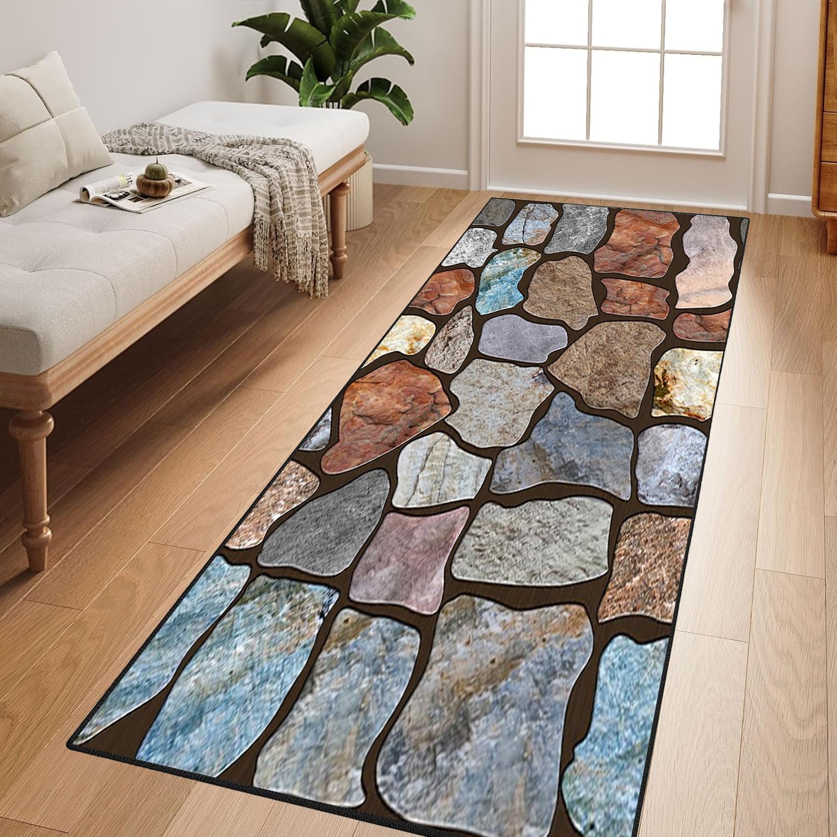 Amazon.co.jp: カーペット ラグマット 74 x 125 cm 滑り止め洗える防