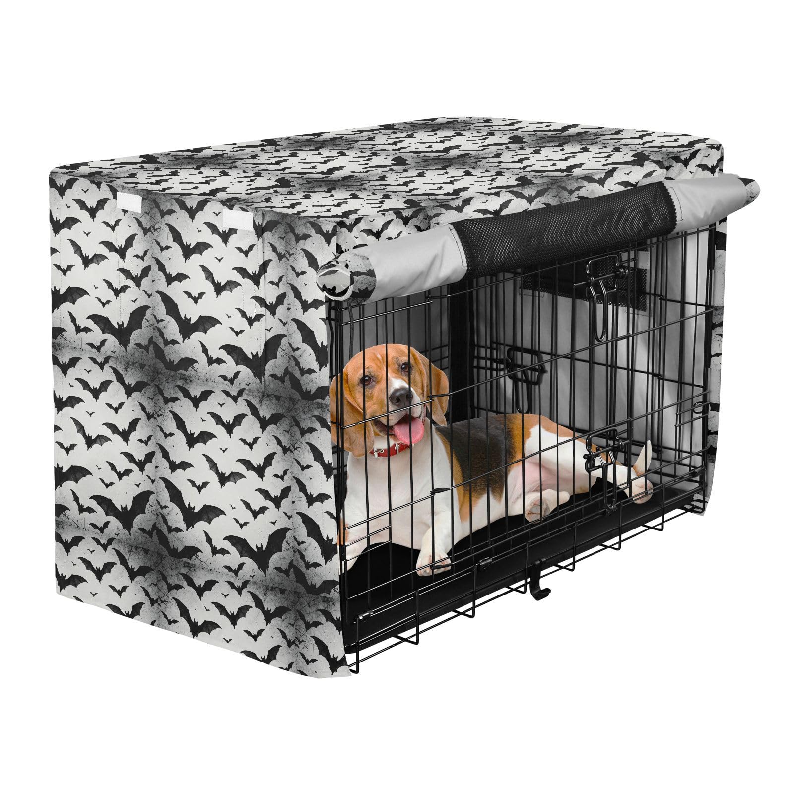 Housse de cage pour chien contre les courants d'air et le stress de l'intérieur L