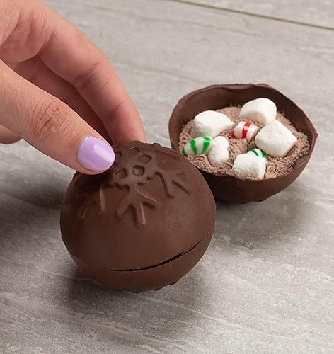 Miniatura 7 de Mobi Molde de silicona de bombas de cacao de chocolate caliente, copo de nieve, para hacer 3 "bombas"