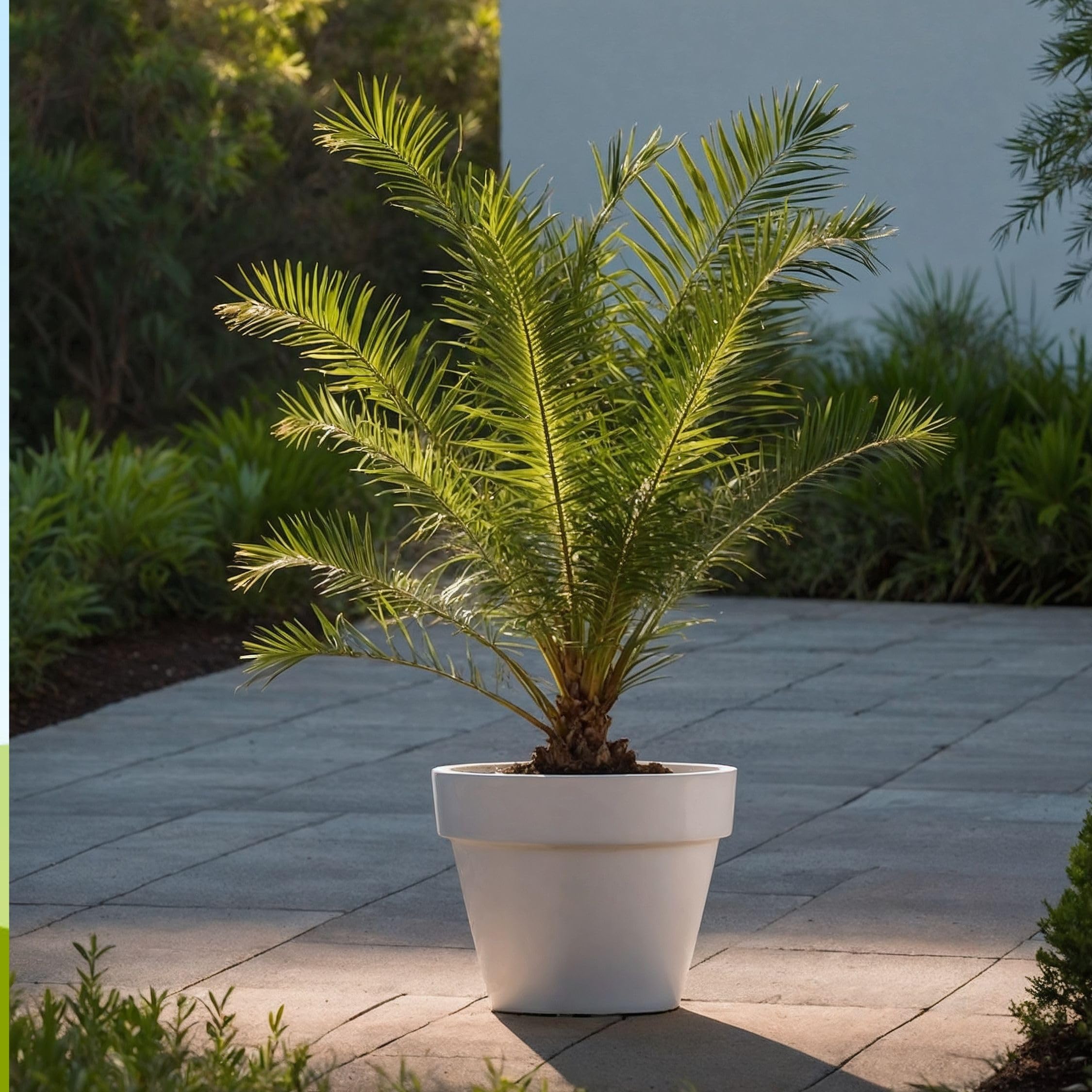 Plant in a Box - Palmiers d'extérieur - Mélange de 3 plantes - Pot 15cm - Hauteur 50-70cm