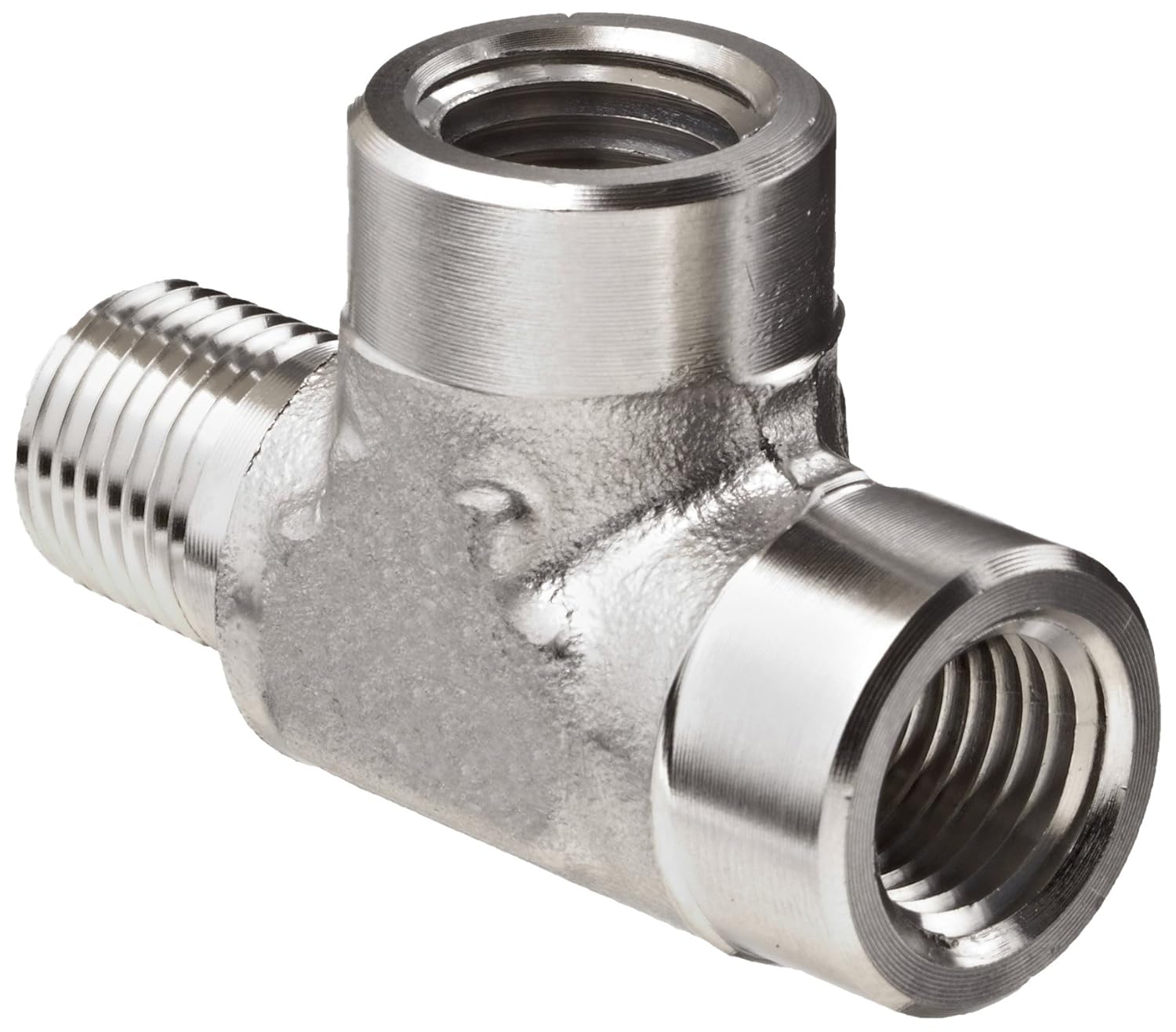 Brennan 5602040404SS Stainless Steel Pipe Fitting, Tee, 1/4" NPT