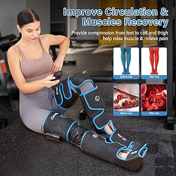 マッサージ機 air compression leg massager Amazon.com: Air Compression Leg Massager with Heat - Ideal