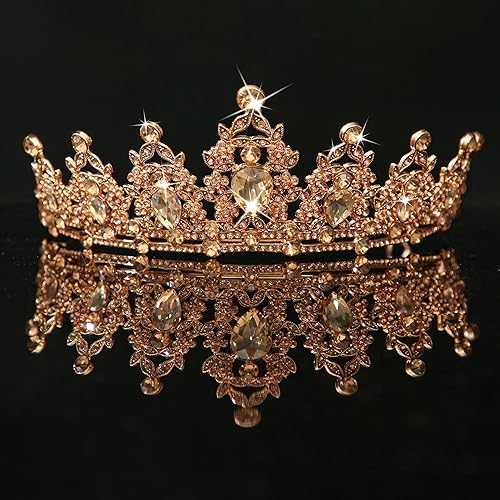 Miniatura 210 de Kamirola - Corona de reina y tiaras corona de princesa para mujeres y niñas, diademas de cristal para novia, princesa para bodas y fiestas (01)