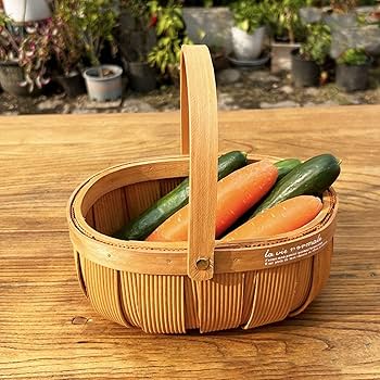 天然木 木製 切株 くり抜き バスケット カゴ 花籠 野菜籠 果物籠 小物入れ バスケット フルーツバスケット ボール かご 収納 （ 手編み