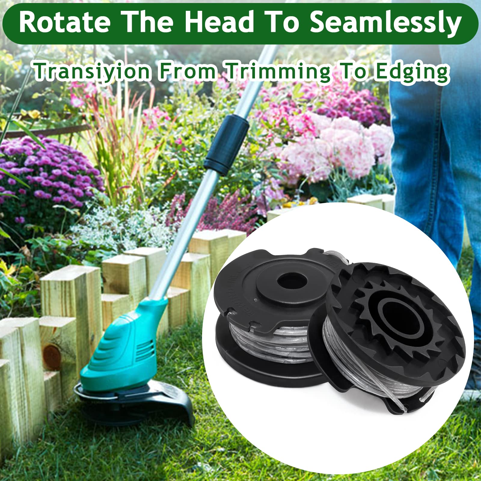 3 Bobine Ricambio Per Tagliaerba Bosch - Compatibili Con EasyGrassCut 18-26, Filo 1.6 Mm - Foto 6