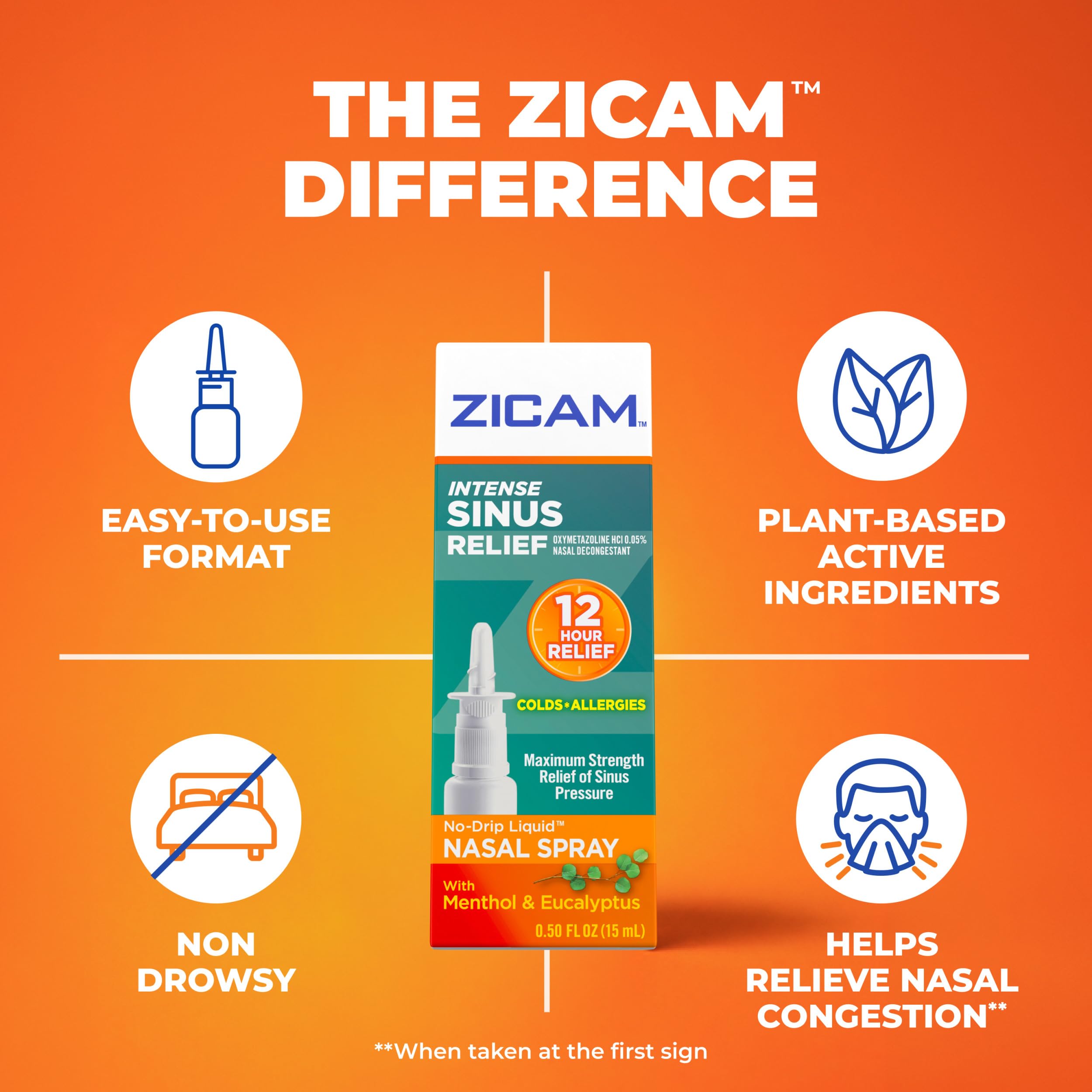 Zicam Intense Sinus Relief No-Drip Nasal Spray, 0.50 Fl Oz — Amazon image 9