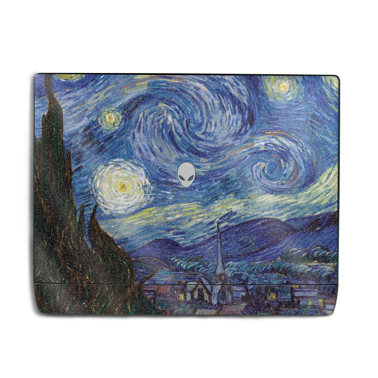 Glossy Glitter Laptop Skin Compatible with Alienware 18 Area-51 (2025) - Starry Night - Premium 3M Vinyl Protective Wrap Decal Cover - Easy to Apply | Crafted in The USA by MightySkins