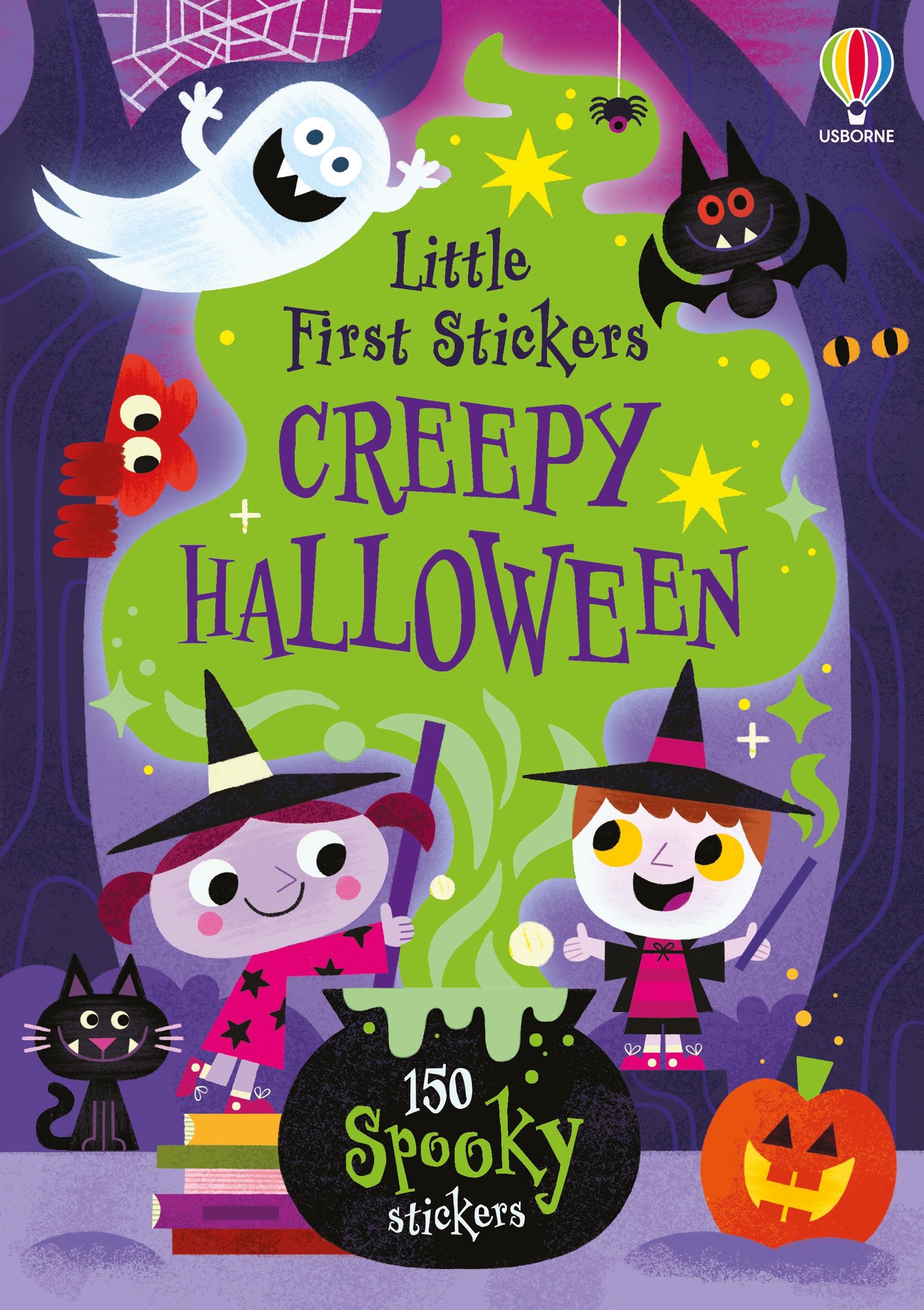 Usborne Publishing Ltd Little First Stickers Creepy Halloween: A Spooky Sticker Book With Over 150 Stickers Of Monsters, Witches, And Ghosts, For Kids (Ages 3-5)