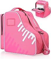 Vista 1 de Bolsa de Patines de Gran Capacidad para Adultos con Correa Ajustable para el Hombro - Bolsa de Transporte de Nylon para Patines de Ruedas, Hielo