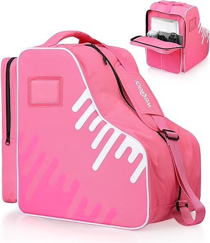 Bolsa de skate de gran capacidad para adultos con correa ajustable para el hombro, bolsa de transporte de nailon para patinaje sobre ruedas, hielo y