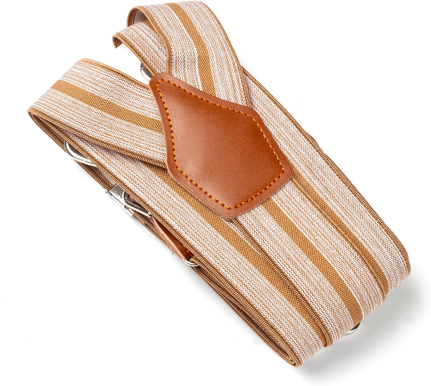 Suspenders for Men Elastic Y Back 1.4 Inches Adjustable 4 to 3 Hooks for Wedding Dress Pants - Image 5