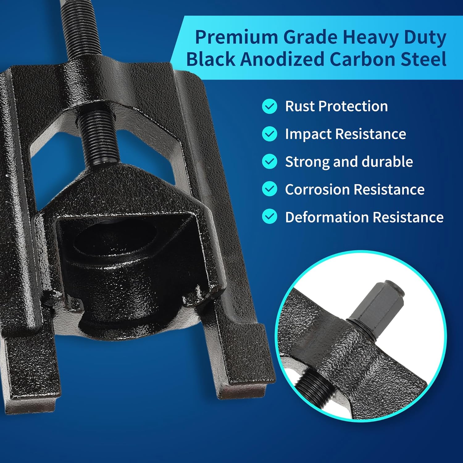 U Joint Pullers Automotive, Universal Joint Extractor 10105 Extractor U-Joint Removal Press Tool for Automotive Trucks, Cars, Class 1-3