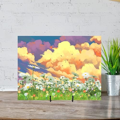 Miniatura 7 de IBosins Paquete de 5 soportes de exhibición de placas de 6 pulgadas, soporte de marco negro de metal para fotos, libros, caballete de fotos,