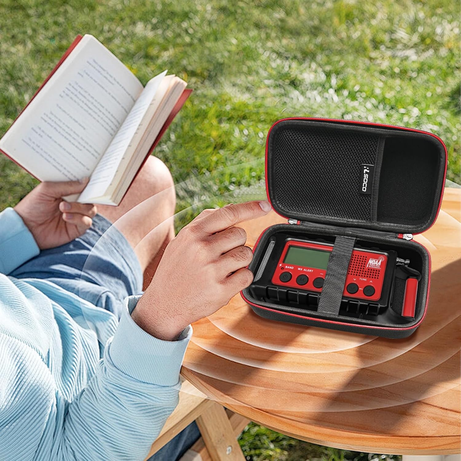 RLSOCO Carrying Case Compatible With Midland ER210/ER310/ER310PRO/ER300/ER50/ER40/ER10VP Emergency Crank Weather AM/FM Radio (Case Only)
