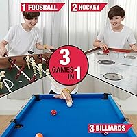 Vista 8 de Mesa de juego combinada de interior de 48" 3 en 1, mesa de conversión