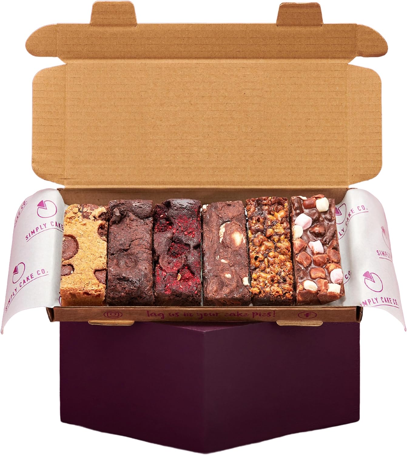 Simply Cake Co. Vegan Brownie & Bakes Selection 6 Piece Luxury