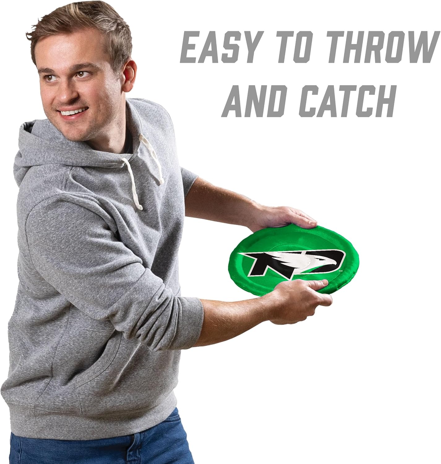YouTheFan NCAA North Dakota Fighting Hawks Flimzee Bean-Bag Flying Disc