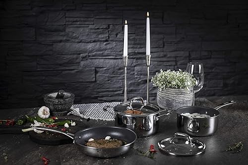 Miniatura 8 de KUHN RIKON Peak - Sartén antiadherente de inducción apta para horno, 12 pulgadas, color plateado