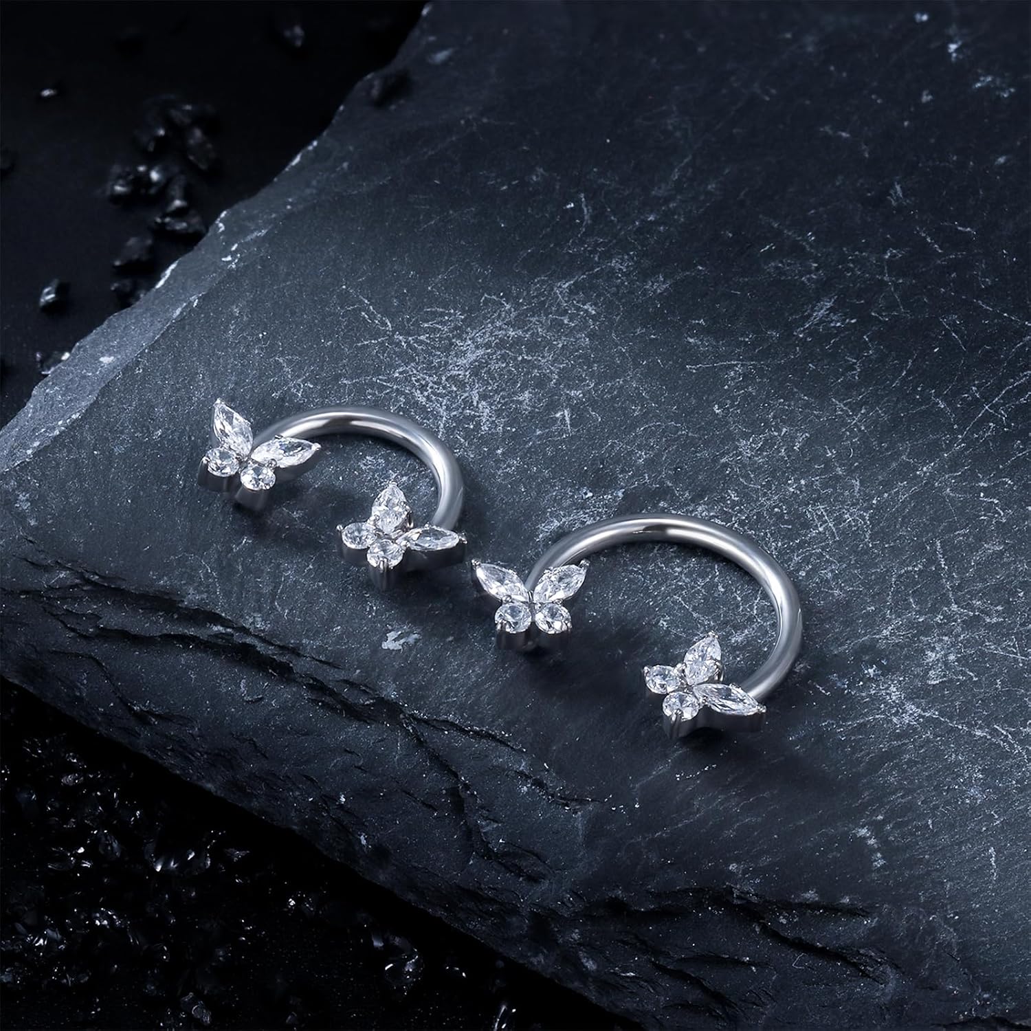 16G F136 Titanium Internal Thread Horseshoe Septum Nose Ring Piercing Jewelry Circular Barbell Helix Snug Tragus Rook Daith Cartilage Earring Lip Ring Piercing Jewelry for Women Men 8MM 10MM - Image 6