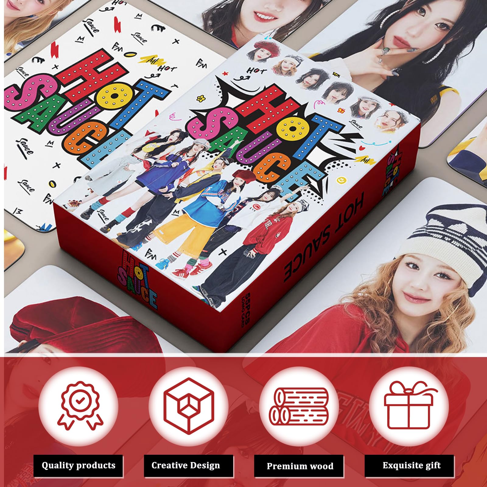 BM Album Photocard Sticker Set 220 Pièces K-Pop Cartes de Collection Lomo Cards Cadeau