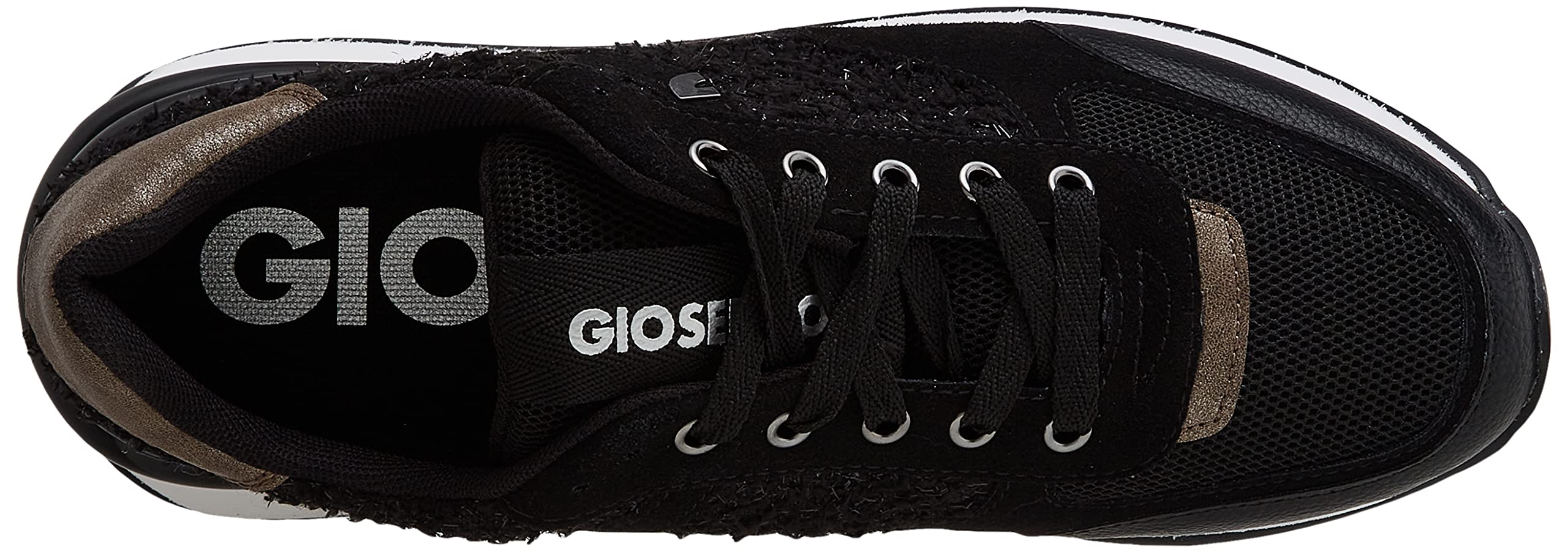 Sneakers Monocolor Off-White con Brillo para Mujer binsfeld