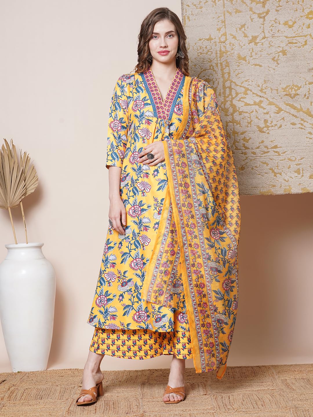 ANNI DESIGNER Kurta avec pantalon pour femme